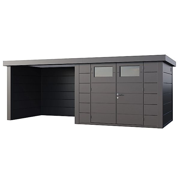 Gerätehaus Classico 3024 mit Lounge S Links 582 cm x 238 cm Anthrazit günstig online kaufen