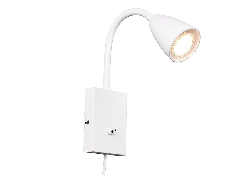 TRIO Leuchten LED Leselampe mit Schalter und Stecker, Höhe 23,5cm, Dimmfunk günstig online kaufen
