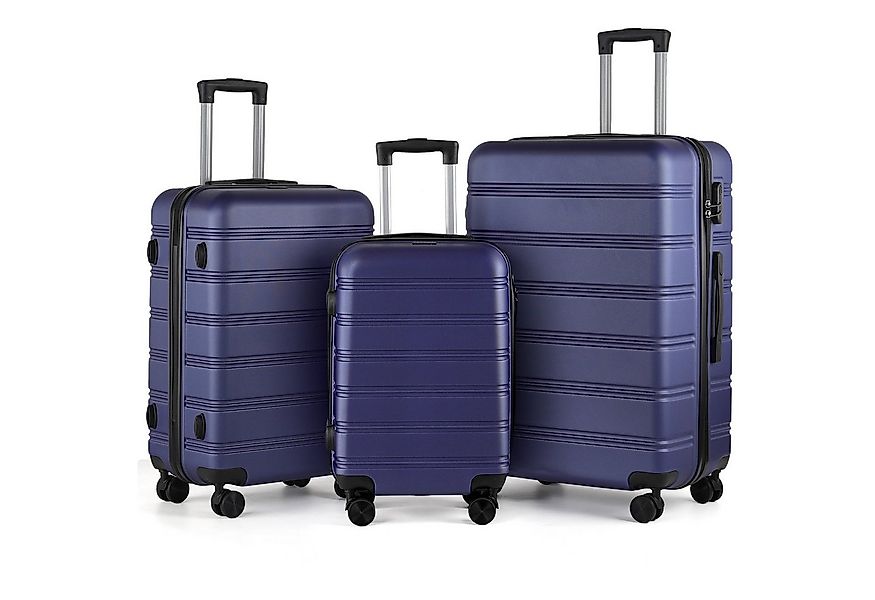 TAN.TOMI Kofferset 3-Tlg ABS Kofferset Rollkoffer Reisekoffer Handgepäckkof günstig online kaufen