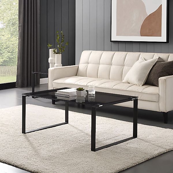 Places of Style Couchtisch »Simsbury«, Tischplatte aus gehärtetem Glas 0,8 günstig online kaufen