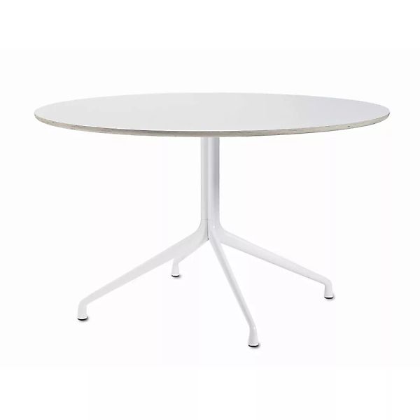 HAY - About a Table AAT 20 Esstisch Laminat Ø100cm - weiß/Tischplatte Lamin günstig online kaufen