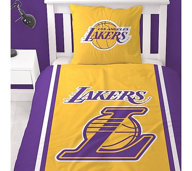 MTOnlinehandel Bettwäsche Los Angeles Lakers Basketball 135x200 oder 155x22 günstig online kaufen