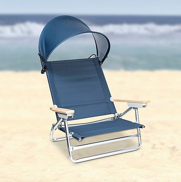GartenHero Campingstuhl Strandstuhl Sonnenschutz Campingstuhl Anglerstuhl günstig online kaufen