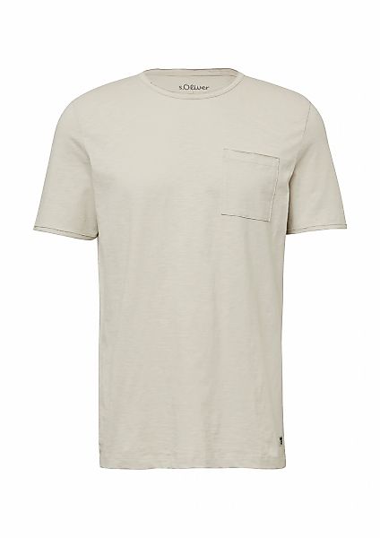 s.Oliver T-Shirt, mit offenen Kanten günstig online kaufen