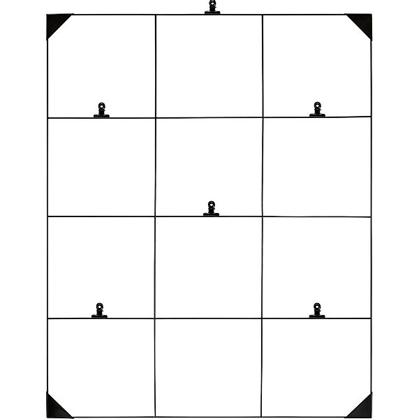 Notiz-Gitter 75 cm x 60 cm Schwarz Matt günstig online kaufen