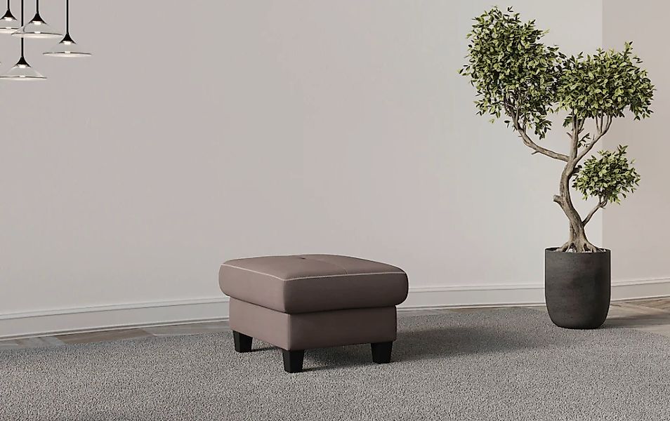 Places of Style Polsterhocker "Varese", mit Federkern, optional mit Staurau günstig online kaufen
