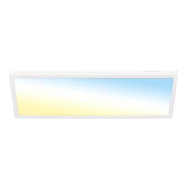Briloner LED-Deckenleuchte Kada CCT Ultraflach 58 cm x 20 cm x 2,8 cm Weiß günstig online kaufen