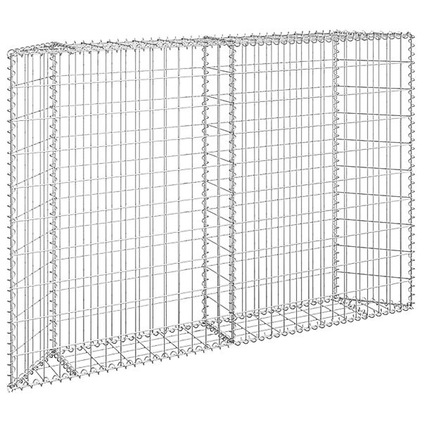 Gabionen-hochbeet Trapezform Verzinkter Stahl 150x20x100 Cm günstig online kaufen