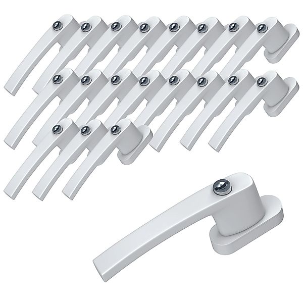 BASI Fenstergriff mit Druckknopfsicherung, 20x Fenstergriff - Weiß, (Spar-S günstig online kaufen