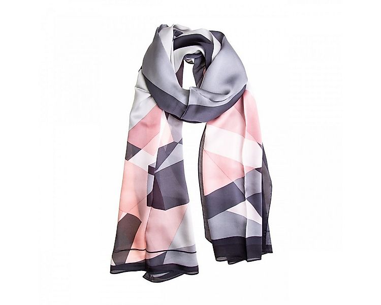 SEABRIGHT Seidenschal Seidenschal Halstuch Schal Satin Grafikprint günstig online kaufen