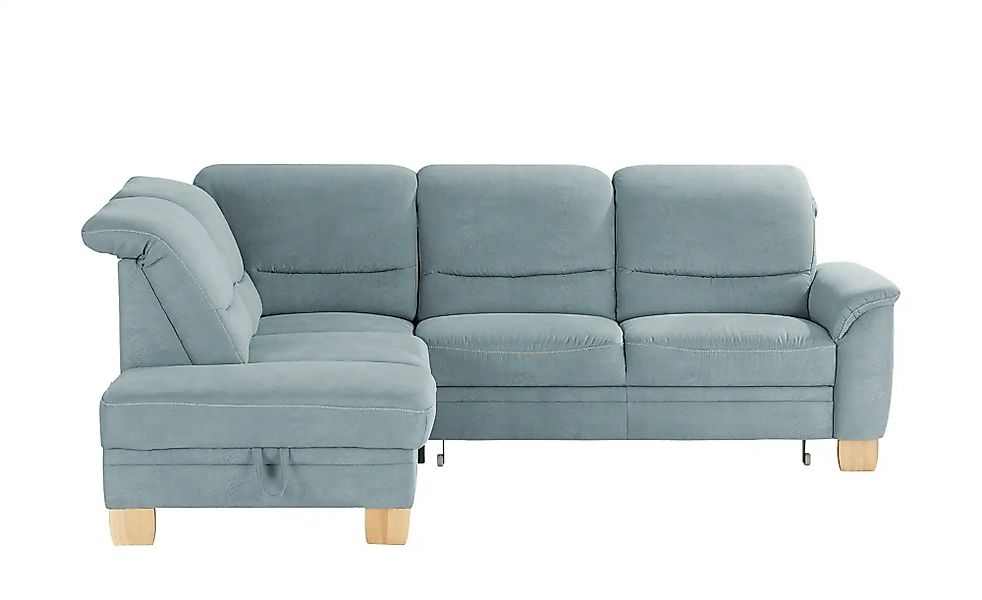 meinSofa Ecksofa  Liva ¦ blau ¦ Maße (cm): B: 254 T: 224.0 Polstermöbel > S günstig online kaufen
