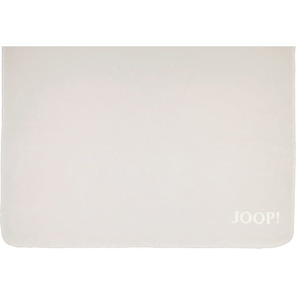 JOOP! Wohndecke Uni-Doubleface - Größe: 150x200 cm - Farbe: Rauch-Ecru günstig online kaufen