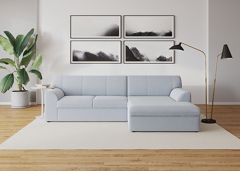 DOMO collection Ecksofa "Topper, elegant und zeitlos, kompaktes Stellmaß 24 günstig online kaufen