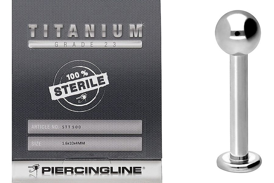 PIERCINGLINE Piercing-Set Sterilisiertes Titan Labret (Labrets günstig online kaufen