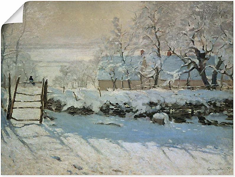 Artland Wandbild »Die Elster. 1868/69«, Vier Jahreszeiten, (1 St.), als Lei günstig online kaufen