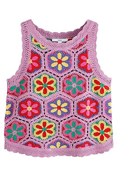 Next Trägertop Geblümtes Tanktop in Häkeloptik (1-tlg) günstig online kaufen