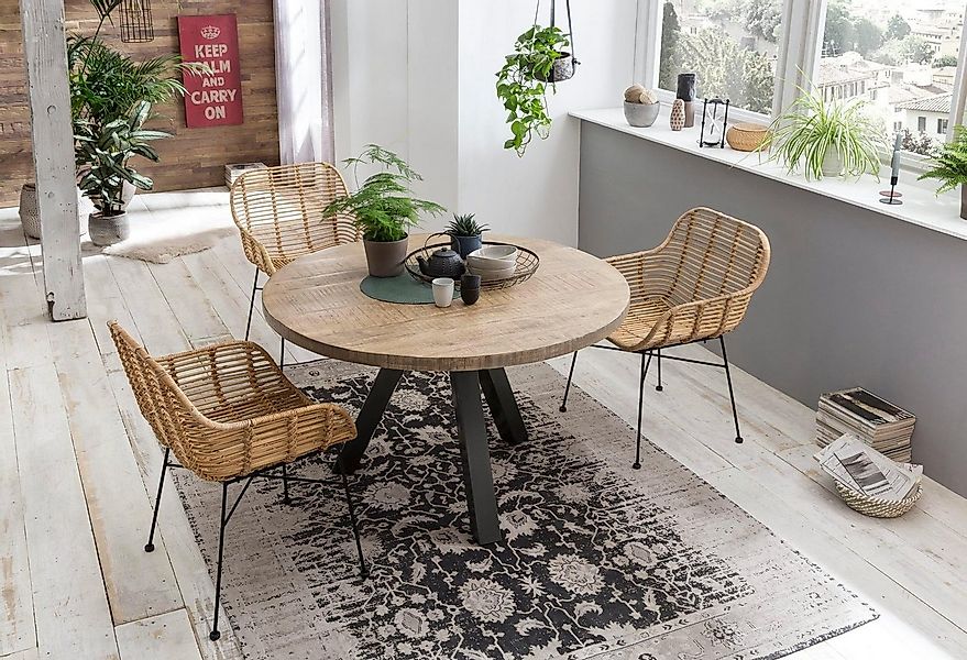 SIT Esstisch Tops&Tables, mit Massivholzplatte aus Mangoholz, runder Tisch günstig online kaufen