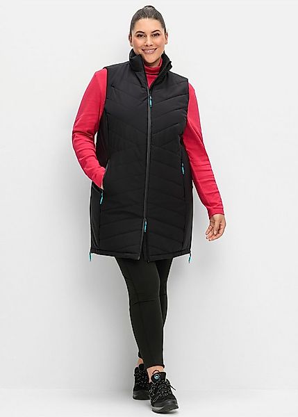 Sheego Trainingsjacke Longweste Ärmellos günstig online kaufen