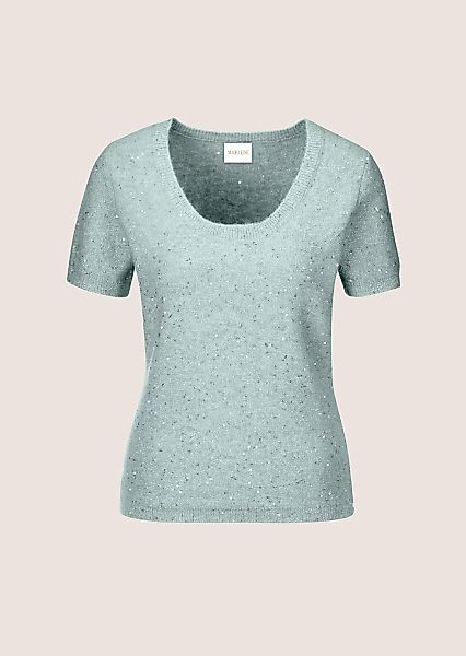 MADELEINE Longpullover "Pullover Kurzarm-Pullover mit Pailletten-Glanz" günstig online kaufen