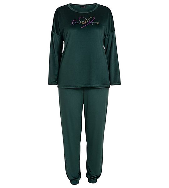 fashionshowcase Schlafanzug Damen Hausanzug aus Samt - Pyjama Set für Herbs günstig online kaufen