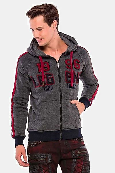 Cipo & Baxx Sweatjacke "Sweatjacke", 1 Stk. Mit lässiger Kapuze, CL357 günstig online kaufen
