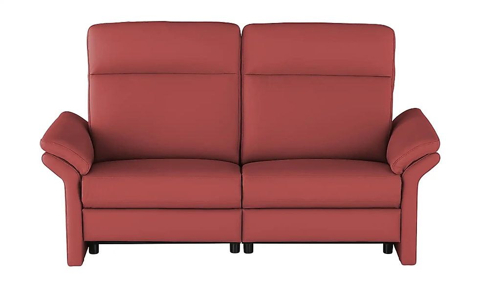 Wohnwert Einzelsofa Leder Mayla ¦ rot ¦ Maße (cm): B: 194 H: 109 T: 96.0 Po günstig online kaufen