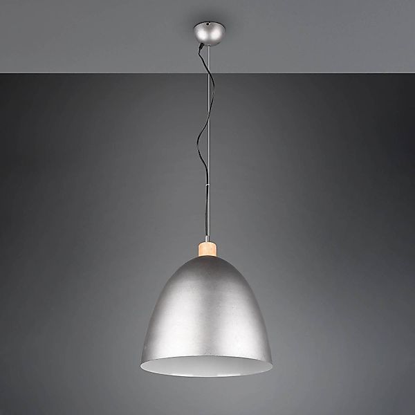 Hängeleuchte Jagger, einflammig, Ø 40 cm, nickel günstig online kaufen