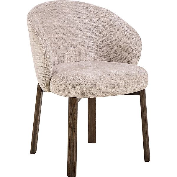 ebuy24 Darlene1 Esszimmerstuhl Mit Armlehnen Chenille Beige günstig online kaufen