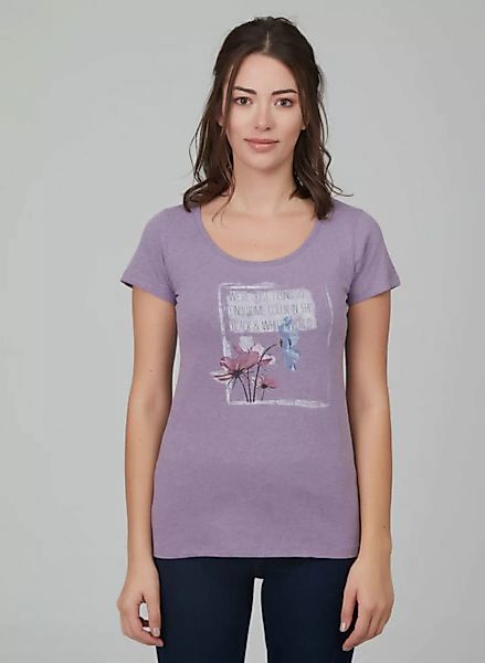 T-shirt Aus Bio-baumwolle Mit Blumenprint günstig online kaufen