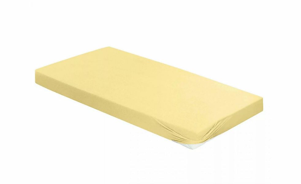 Bierbaum Jersey Spannbetttuch   ¦ gelb ¦ Maße (cm): B: 150 H: 1 Bettwaren > günstig online kaufen