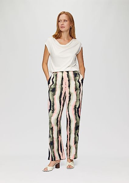 s.Oliver BLACK LABEL Stoffhose Wide-Leg-Hose aus günstig online kaufen