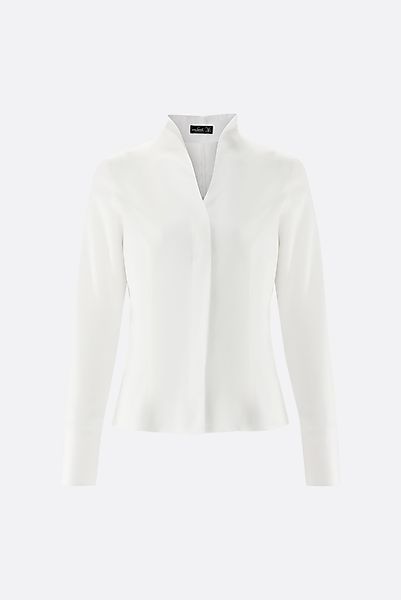 Kelchkragenbluse aus Twill günstig online kaufen