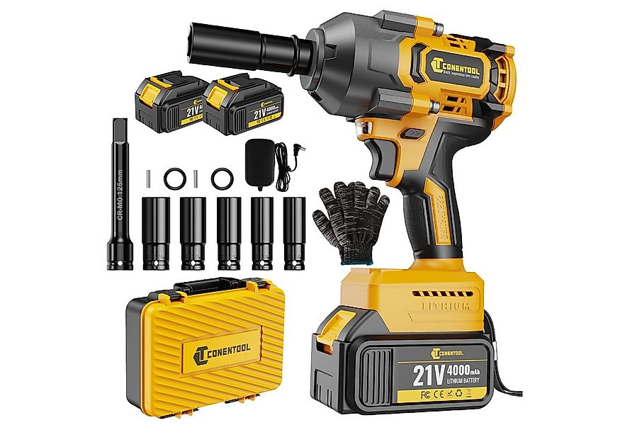 CONENTOOL Akku-Schlagschrauber 1/2", 21V Bürstenloser, 1000 Nm Hohes Drehmo günstig online kaufen