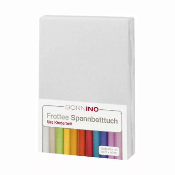 bornino Frottee-Spannbetttuch 70x140 cm weiß Gr. one size günstig online kaufen