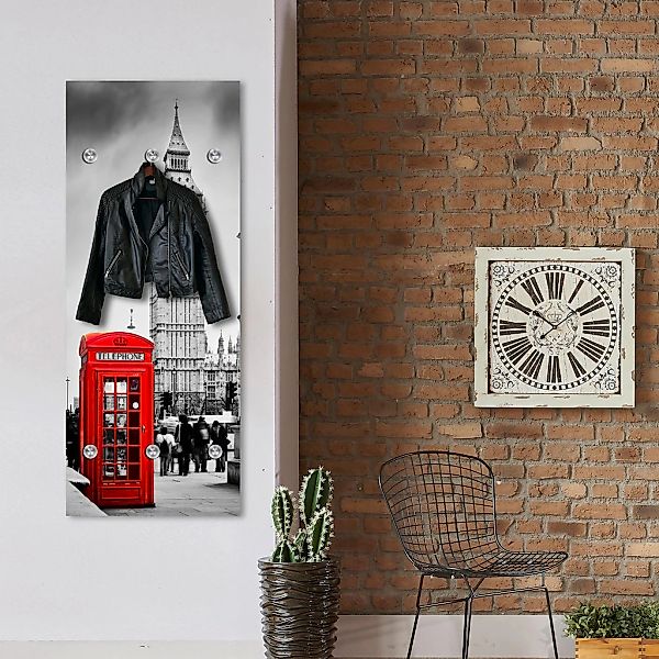queence Garderobenleiste "London" mit 6 Haken, 50 x 120 cm günstig online kaufen