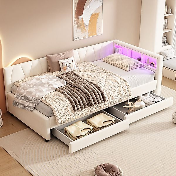 HAUSS SPOLE Schlafsofa 90x200cm mit Ablagefach, günstig online kaufen