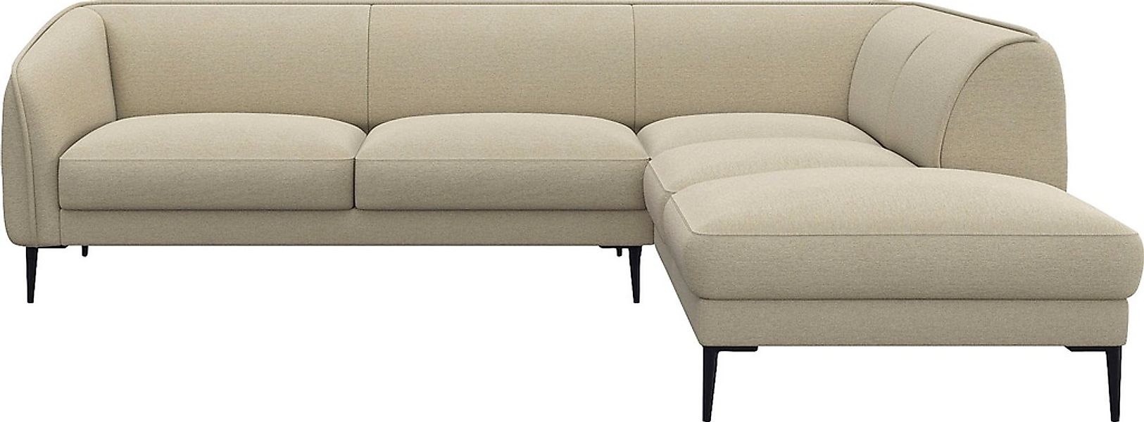 FLEXLUX Ecksofa "Belle Designsofa, L-Form, B/T 268/209 cm" Skandinavisches günstig online kaufen