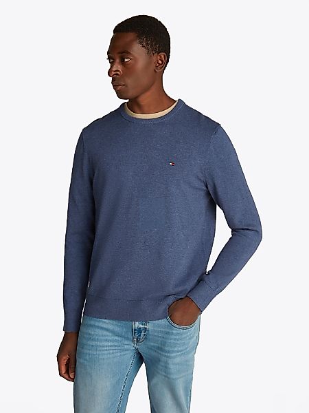 Tommy Hilfiger Rundhalspullover "ESSENTIAL COTTON CREW NECK" 100% Baumwolle günstig online kaufen
