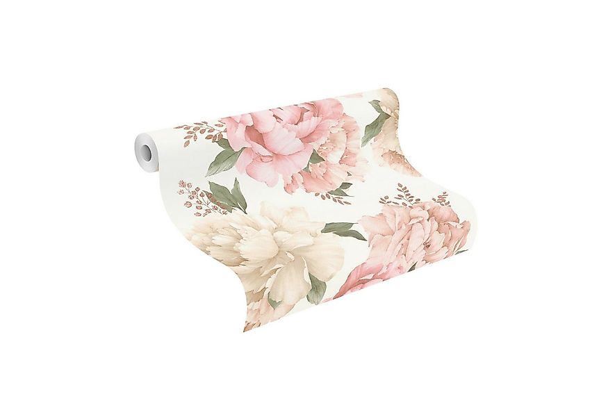 Rasch Papiertapete Papiertapete mit großen Blumen 278705, glatt, floral günstig online kaufen