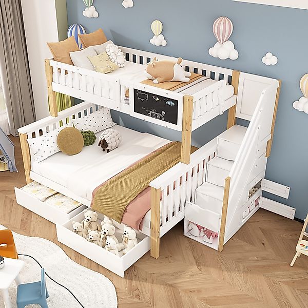 BlingBin Etagenbett Doppelbett, Multifunktionales Kinderbett mit günstig online kaufen