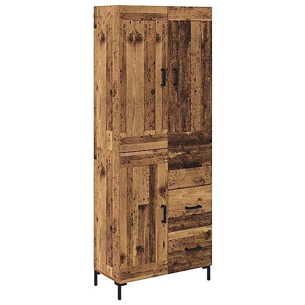 vidaXL Highboard Altholz 69,5 x 34 x 180 cm Holzwerkstoff 3415700 günstig online kaufen