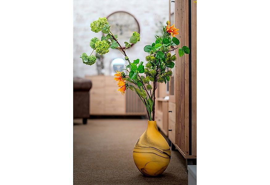 Kunstblume Chrysantheme 74 cm Orange, HTI-Living, Höhe 74 cm, Kunstpflanze günstig online kaufen
