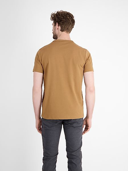 LERROS T-Shirt "LERROS Unifarbenes T-Shirt mit Brustprint" günstig online kaufen