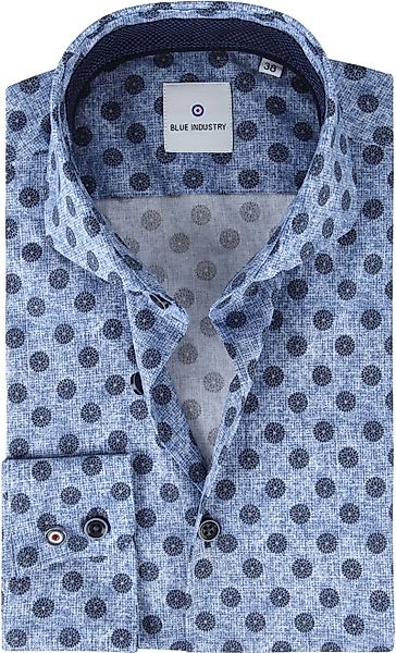 Blue Industry Hemd Blau Blumen - Größe 38 günstig online kaufen