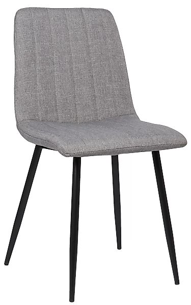 Stuhl Dijon Stoff Grau günstig online kaufen