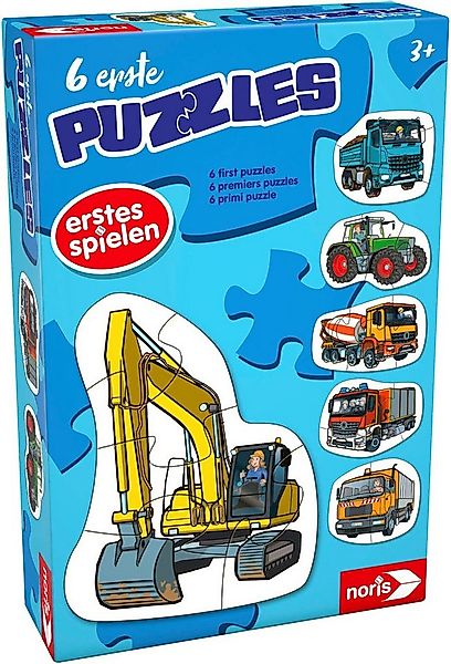 Noris Puzzle 6 erste Puzzles - Fahrzeuge, 20 Puzzleteile günstig online kaufen