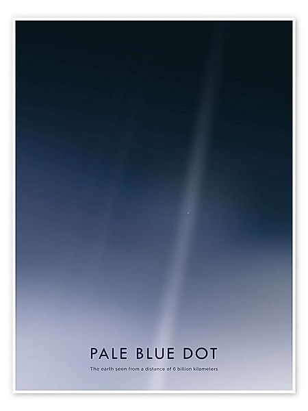 Posterlounge Wandbild Pale Blue Dot, NASA, erhältlich als Poster, Leinwandb günstig online kaufen