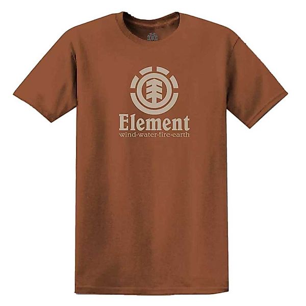 Element Vertical Kurzarm T-shirt S Mocha Bisque günstig online kaufen