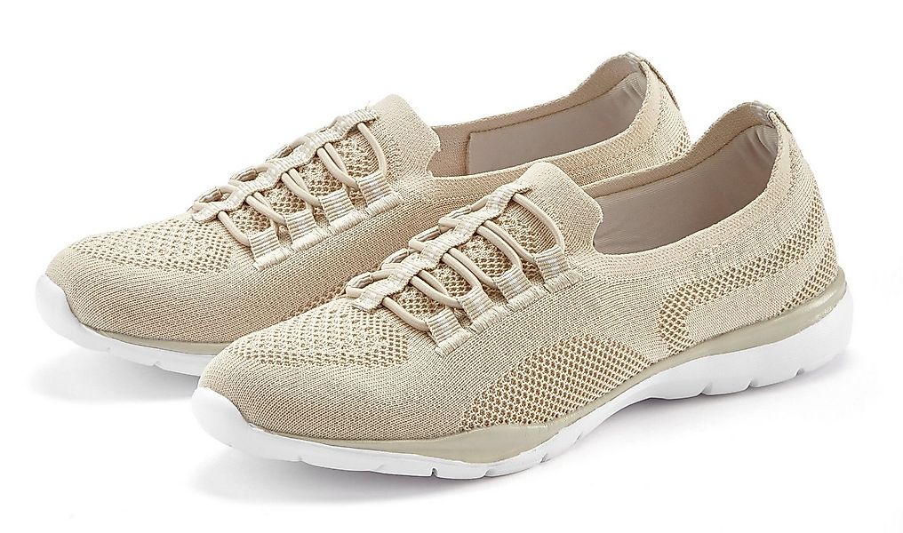 LASCANA Slipper, Halbschuh, Slip-On-Sneaker, Sneaker aus leichtem Textil-Ma günstig online kaufen