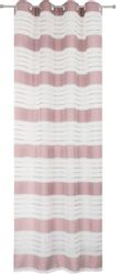decolife Gardine "Estelle" Ösen 1 Stk. tlg. Ösenschal mit Blockstreifen wei günstig online kaufen